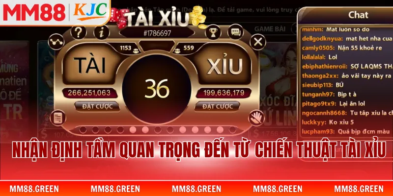 Nhận định tầm quan trọng đến từ chiến thuật tài xỉu